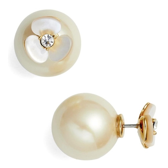 kate spade Jewelry - NEW Kate Spade Disco Pansy Reversible Earrings